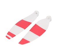 Generic Accessori per Eliche per Droni RC con Riduzione del Rumore, 2 Paia per Mini, Forte Trazione, Opzione Colore Bianco + Blu (striscia rossa pagaia bianca)
