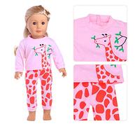 Generic Accessori per Vestiti per Bambole Americane da 18 Pollici Durevole Leggero Lavabile Compleanno Peluche Rosa (PINK)