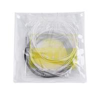 Generic Accessorio per Chitarra Classica Corde in Nylon Lisce e Resistenti per gli Amanti della Chitarra Set di Ricambio Nero Bianco Trasparente (Corde leggere in nylon bianco e nero per)