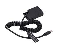 Generic Accoppiatore CC Adattatore di Alimentazione di Tipo C con Decodifica Completa per D5600 D5500, Alimentatore Stabile, Materiale in Lega di Plastica, Adatto per gli Appassionati di