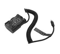 Generic Accoppiatore CC per Batteria Fittizia LP-E6 di Tipo C Completamente Decodificato per Fotocamera 5D4 6D2 7D, Adattatore di Alimentazione in Plastica 2A Maggiore Durata della Batteria, per gli