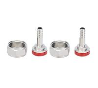 Generic Accoppiatore per Fusti da 2 Pezzi Connettore per Barile di Birra in Acciaio Inossidabile per Tubo per Birra ID da 5/16 Pollici e Fusti Americani