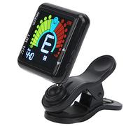 Generic Accordatore Metronomo Ricaricabile a Clamp/Holder per Strumenti a Corda con Display a Colori e Pickup a Vibrazione, per Chitarra/basso/ukulele/violino, 1 Batteria Al Litio Inclusa
