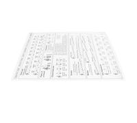 Generic Accordi di Arpa Portatili, Posizioni di Dito Facili da Capire con Carta Coperta da Principianti per Suonare gli Accordi di Arpa Affidabili (L)