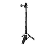 Generic Action Camera Selfie Stick Treppiede Altezza Regolabile Vlog Stick per Viaggi di Famiglia ABS Portatile 31 Cm