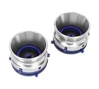 Generic Adattanti Hub NAB in Lega di Alluminio Lucidati per Studer da 10 Pollici, Design Stabile per Tappeti per Bobina a Mobine, Adattatori Hub 2x NAB (SILVER)