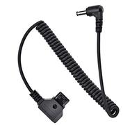 Generic Adattatore D Tap Tipo B Maschio a DC 5,5x2,5 Mm Ad Angolo Retto Resistente All'usura per Bauer e V Mount Batteria Fotografia Utilizza Plastica Nera