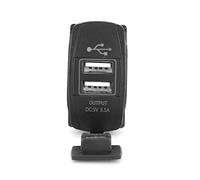 Generic Adattatore da Auto Doppio USB per 12 Veicoli da 24 V Porta di Ricarica Rapida da 31 A Compatibile con Telefoni e Piccoli Dispositivi Elettronici in Auto, Barche, Motocicli