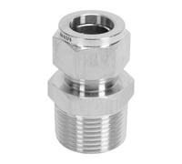 Generic Adattatore di Accoppiamento Dritto per Connettore Durevole del Tubo di Compressione per Riparazioni Automobilistiche Filettatura Maschio 3/4 Pollici OD e 1 Pollici PT