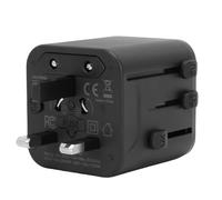 Generic Adattatore di Alimentazione Multi-plug Universale Compatto Sicuro per Viaggi D'affari in Tutto il Mondo Materiale ABS Portatile