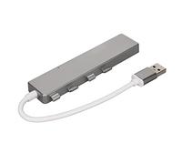 Generic Adattatore Multiporta Hub USB 3.0 con Porta di Alimentazione USB C per Ufficio Domestico 1xUSB3.0 3xUSB2.0 Porte Leggero e Portatile (GRAY)