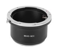 Generic Adattatore per Fotocamera con Attacco E Convertitore per Obiettivo in Alluminio per Obiettivo M645 su Fotocamere Mirrorless NEX F3 A7 A6400, Messa a Fuoco Manuale 1x