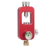 Generic Adattatore per Ricarica Bombola Subacquea Robusto e Leggero con Manometro per Bombole da Immersione da 0,5 L 1 L Alluminio Aeronautico (rosso)