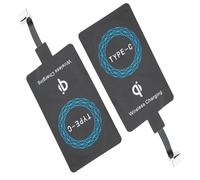 Generic Adattatore Portatile per Ricevitore Caricabatterie Wireless di Tipo C da 2 Pezzi per Telefoni Cellulari, Soluzione di Ricarica Leggera e Compatta