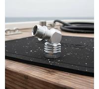 Generic Adattatore Regolatore Subacqueo Girevole Connettore Secondo Stadio Raccordo Angolato LP Rotazione 360 Gradi Ottone Cromato Anticorrosione Attacco, 90 Degree