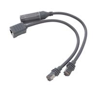 generic Adattatore RJ45 Satellitare Impermeabilizzante IP68 da 2 Pezzi per Rettangolare Gen3, Convertitore Ethernet Ad Alta velocità da 1200 Mbps con Cavo di Messa a Terra, Kit di