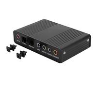 Generic Adattatore Scheda USB Esterna per Registrazione Karaoke, Controller di Alta qualità per Computer, Materiale in Lega di Alluminio, Supporto Driver, 5.1, per Intrattenimento Domestico