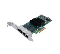 Generic Adattatore Server Pcie Gigabit Ethernet I350-T4 Scheda di Rete a 4 Porte per per Server per, Gestione del Traffico QoS per Bilanciamento del Carico di più CPU, Connessione Stabile per
