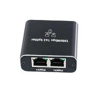 Generic Adattatore splitter di rete RJ45 da 1 a 2 portatile senza alcun ritardo Adattatore 8P8C Connettore prolunga cavo di rete per computer Cat6 TV digitale