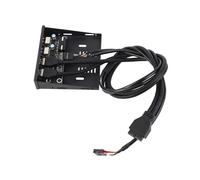 Generic Adattatore Staffa Combinata Interna Ad Alta velocità Hub USB 3.0 da 3,5 Pollici per PC Desktop Alloggiamento Floppy da,5 Pollici, Stabile e per 11/10/8.1/8/7 Iron, PCB