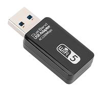 Generic Adattatore USB Dual Band AC1200Mbps WIFI5 Scheda di Rete Wireless da 2,4 GHz 5,8 GHz Interfaccia USB 3.0 Adattatore WiFi Dual-band Stabile per Utenti di Giochi in Streaming