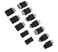 Generic Adattatori USB 2.0 di Alta qualità Confezione da 12 Pezzi per Connettori Convertitori Mini/micro Maschio Femmina Plug and Play per Vari Dispositivi 12 Pezzi