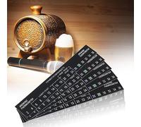 Generic Adesivo Termometro per Birra, Termometro per Birra Facile da Usare per Fermentazione/Vino, 5 Pezzi Adesivo per Visualizzazione della Temperatura della Fatta in Casa per Lieviti Lager/e