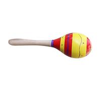 Generic Adorabile Design Animale Maraca Giocattolo Musicale Educativo Sonaglio a Percussione Manuale per Bambini, Shaker per Rumba in Materiale di Legno (Piccolo)