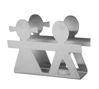 Generic Affascinante Porta Tovaglioli da Terra con Design Unico a Forma di Coppia per Piano di Lavoro della (SILVER)