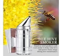 Generic Affumicatore per Alveari con Scudo Termico Protettivo per Calmare le Api e Prevenire le Punture, Attrezzatura per Apicoltura in Ferro per Apicoltori
