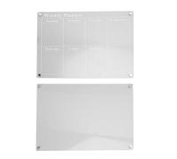 Generic Agenda Settimanale in Acrilico Trasparente con Pennarelli Vivaci per la Pianificazione e L'organizzazione della Vita, Set di Calendari per Frigorifero 40 X 30 Cm per la Cucina di Casa