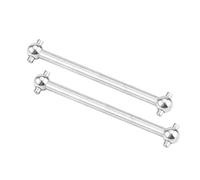Generic Albero di Trasmissione Durevole per Aggiornamento Albero di Trasmissione in Metallo per Ossa di Cane per A959 A969 A979 RC Car 2 Pezzi Argento 5 Cm