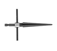 Generic Alesatore Esagonale Conico Strumento di Foratura Leggero con Impugnatura a T per Assi Smussatura in Acciaio Al Carbonio Maniglia da 1/4" per gli Appassionati del Fai da Te