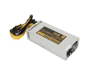 Generic Alimentatore da Mining da 2000 W con Spegnimento Automatico per Minatori con 8 Schede GPU, PSU 2U a Canale Singolo 180-264 V in Lega di Alluminio