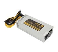 Generic Alimentatore Minerario Ad Alte Prestazioni da 2000 W per 8 Schede GPU, Potenza Mineraria per PC a Risparmio Energetico, per Minatori 10x6PIN, Dimensioni in Lega di Alluminio 9,4x4,3x2,4