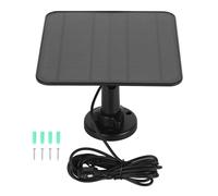Generic Alimentatore Solare per Telecamera di Sicurezza, Previene l'invecchiamento. Pannello Solare per Telecamera da 12 W per con Proiettore per Esterni (BLACK)