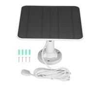 Generic Alimentatore Solare per Telecamera di Sicurezza, Previene l'invecchiamento. Pannello Solare per Telecamera da 12 W per con Proiettore per Esterni (WHITE)