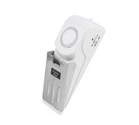 Generic Allarme di Sicurezza Fermaporta Wireless a Forma di Cuneo 120 DB per Viaggi Domestici e Dormitori con sensibilità Regolabile e Design Antiscivolo in Bianco e