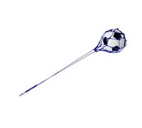 Generic Allenatore di Calcio, Elastico Allenamento di Calcio Pieghevole in Nylon Rinforzato con Trainer di di con Cinturino Regolabile per le Prove di (BLUE)