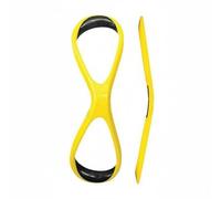 Generic Allenatore di Nuoto Paletta Ergonomica Allenamento Avambraccio Bracciata Migliorata Supporto Polso Correzione Stile Adatto a Nuotatori Livello Principiante Pratica Allenamento , Giallo , S
