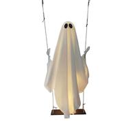 Generic Altalena sospesa fantasma con luci per portico anteriore cortile albero (con luce)
