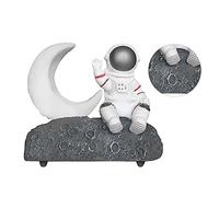 Generic Altoparlante Astronauta Luce LED Senza Fili Suono Stereo Radio FM Lampada Notturna USB per la Decorazione Domestica in Plastica (SILVER)
