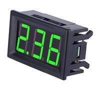 Generic Amperometro Digitale CC Stabile da 0,56 Pollici Pannello Display per Apparecchiature di Prova Elettriche 10A (Retroilluminazione dei caratteri verde)