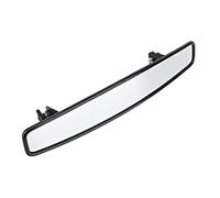 Generic Ampio Specchietto Retrovisore, Lente Convessa Regolabile per UTV, Visione Chiara e Facile Installazione, Alluminio Nero, 1 unità