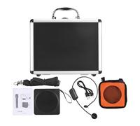 Generic Amplificatore Vocale, PA Megafono Portatile con Microfono Auricolare Wireless 50 Selezionabili per L'altoparlante