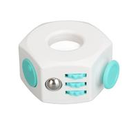 Generic Anello di Decompressione Giocattolo Sensoriale con Rotazione di 360° per Calmare le Emozioni e Alleviare L'ansia ABS Portatile 5,3 X 3,2 Cm (GREEN)
