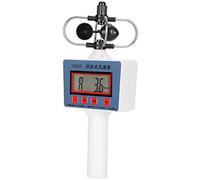 Generic Anemometro Digitale Portatile con Misuratore di velocità del con Display LCD per Strumento Didattico di Geografia Lungo 24,7 Cm