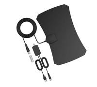 Generic Antenna TV Amplificata HD 1080p per Interni con Portata di 80 Miglia, Compatta e Sottile, per la Ricezione del Segnale a Portata Completa