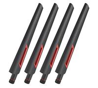 Generic Antenna WiFi 8dBi Potenziatore di Copertura Omnidirezionale Ad Alto Guadagno per Router RT-AC68U AC15 AC3200, Set di 4 per Miglioramento del Segnale Wireless Materiale ABS da 7,6 Pollici