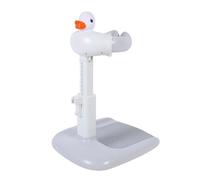 Generic Anti Slip Baby Bath Stand Piegatura Supporto Doccia per Bambini Robusto e Compatto - Plastica, 1 X Supporto per la Doccia per Bambini (5 X componenti) (Bianco grigio)